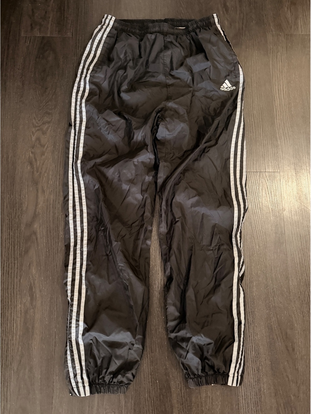 Deadstock Vintage 90s Adidas Nylon Track Pants M